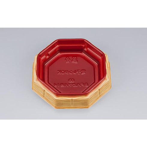【蓋付き】BFハカマ八角14(赤屋久杉)本体(N) 【本体900枚・蓋900枚セット】